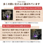 【ドッグトレーナー監修】犬専用LED光る首輪