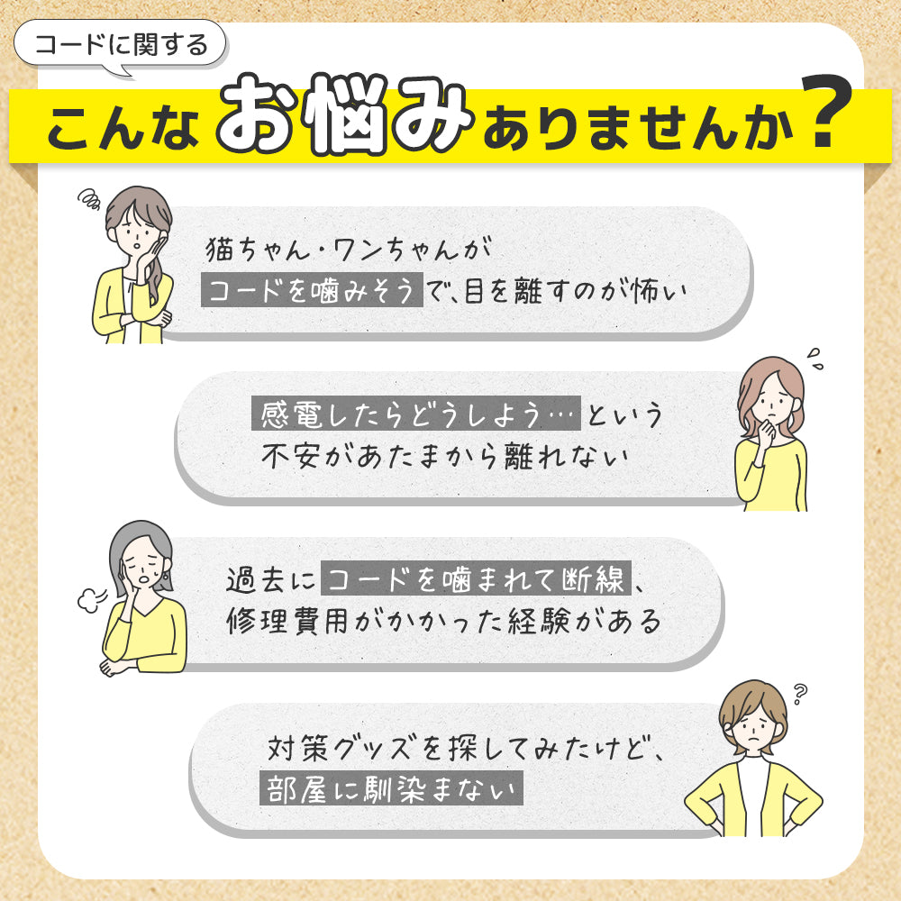 【獣医師監修】 噛みちぎり防止カバー ガジガジブロック（約3ｍ）
