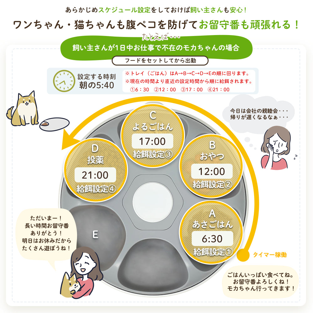 【獣医師推奨】ウェットフード対応自動給餌器 カリカリマシーンFR