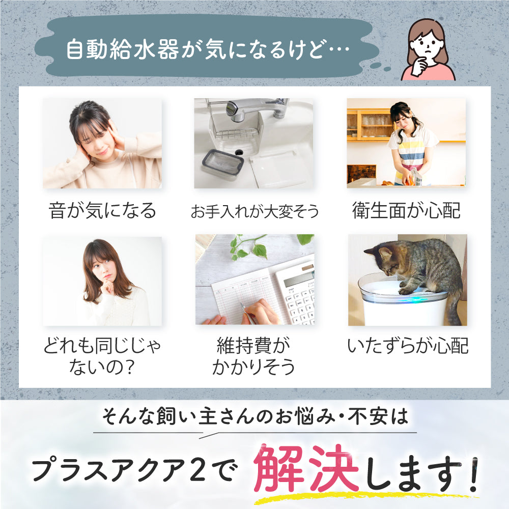 【獣医師監修】自動給水器 プラスアクア2