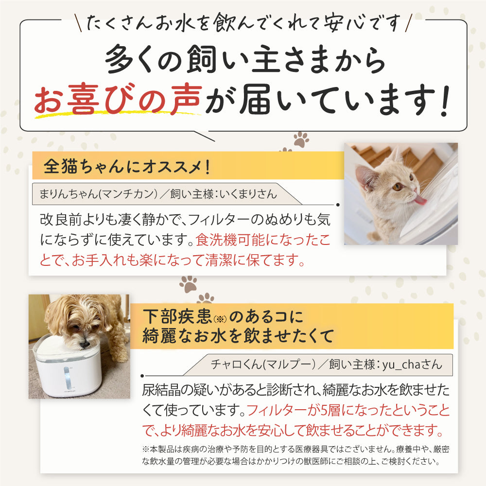 【獣医師監修】自動給水器 プラスアクア2