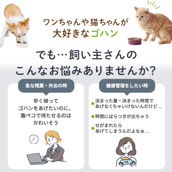 【獣医師推奨】ウェットフード対応自動給餌器 カリカリマシーンFR