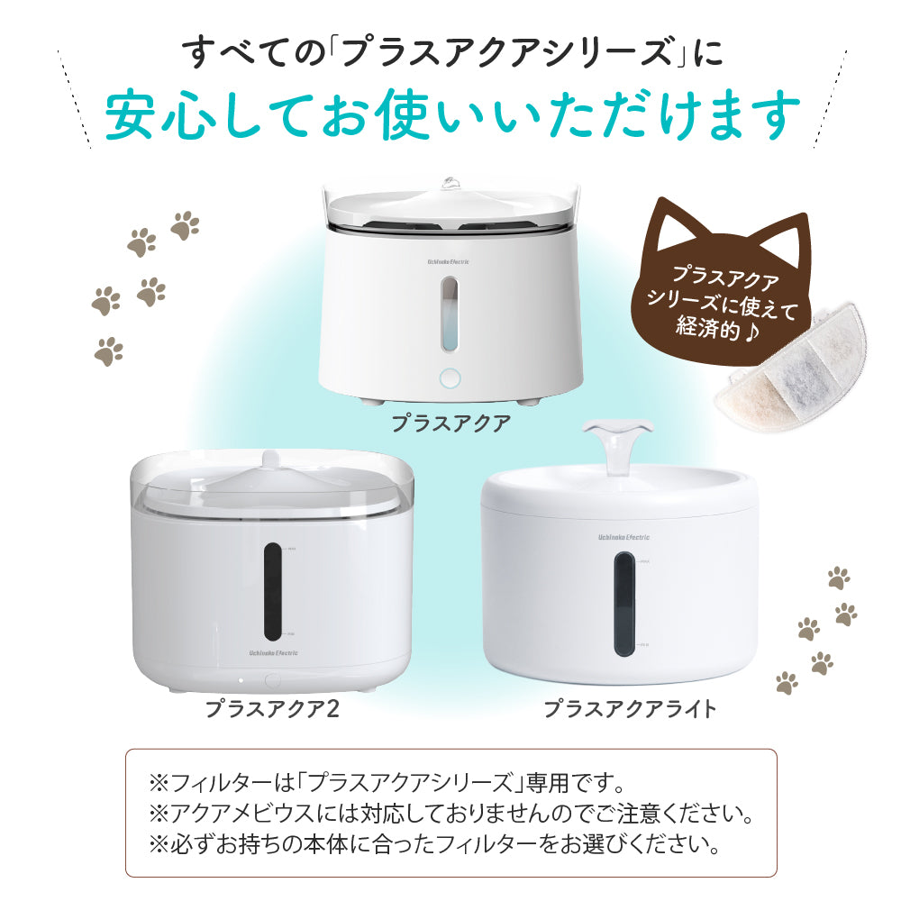 プラスアクア交換用純正フィルター（5層ろ過構造＆ぬめり軽減タイプ）