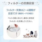 アクアメビウス交換用 活性炭＆イオン交換樹脂フィルター（3個セット）