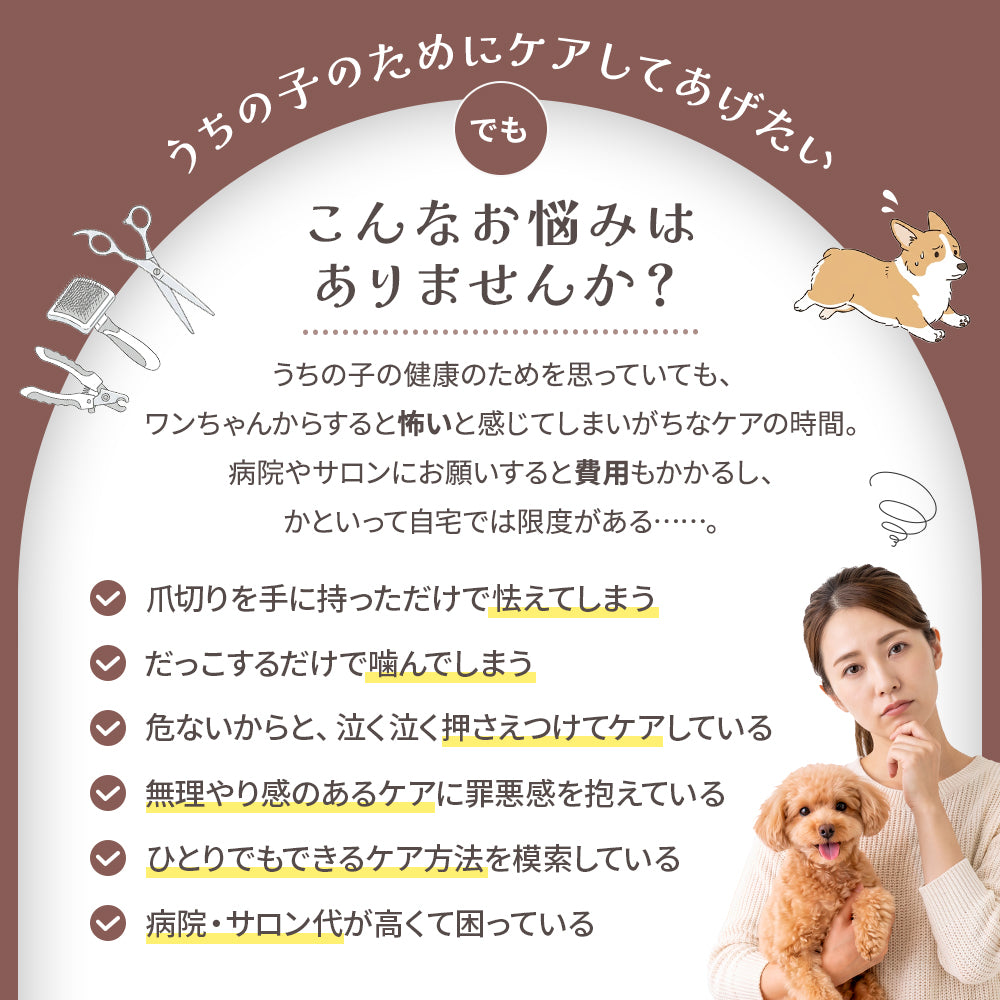 【獣医師監修】 犬用トリミングハンモック ケアモック うちのこエレクトリック