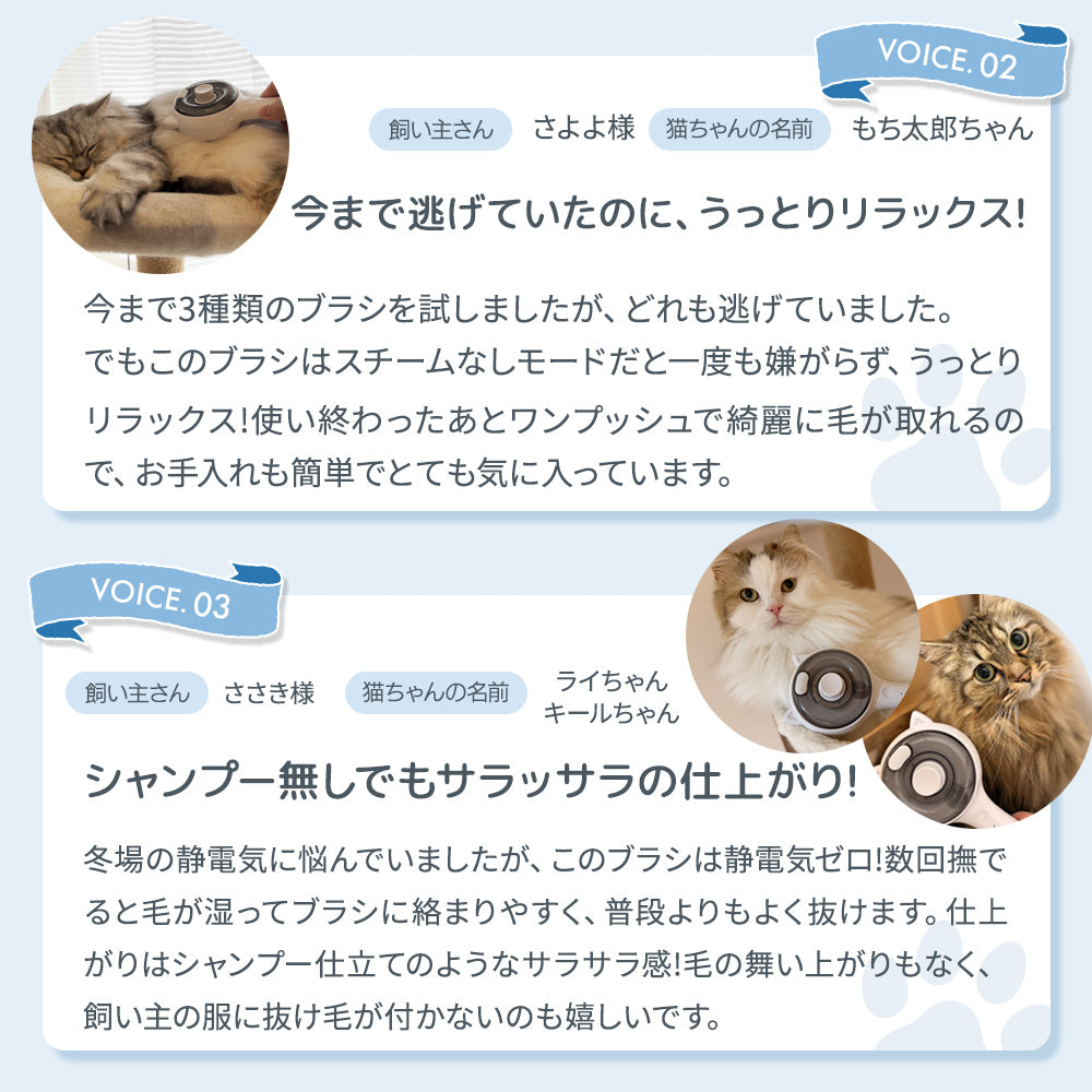 【獣医師・トリマーW監修】うちエレサロン 猫専用 まほうの猫ブラシ
