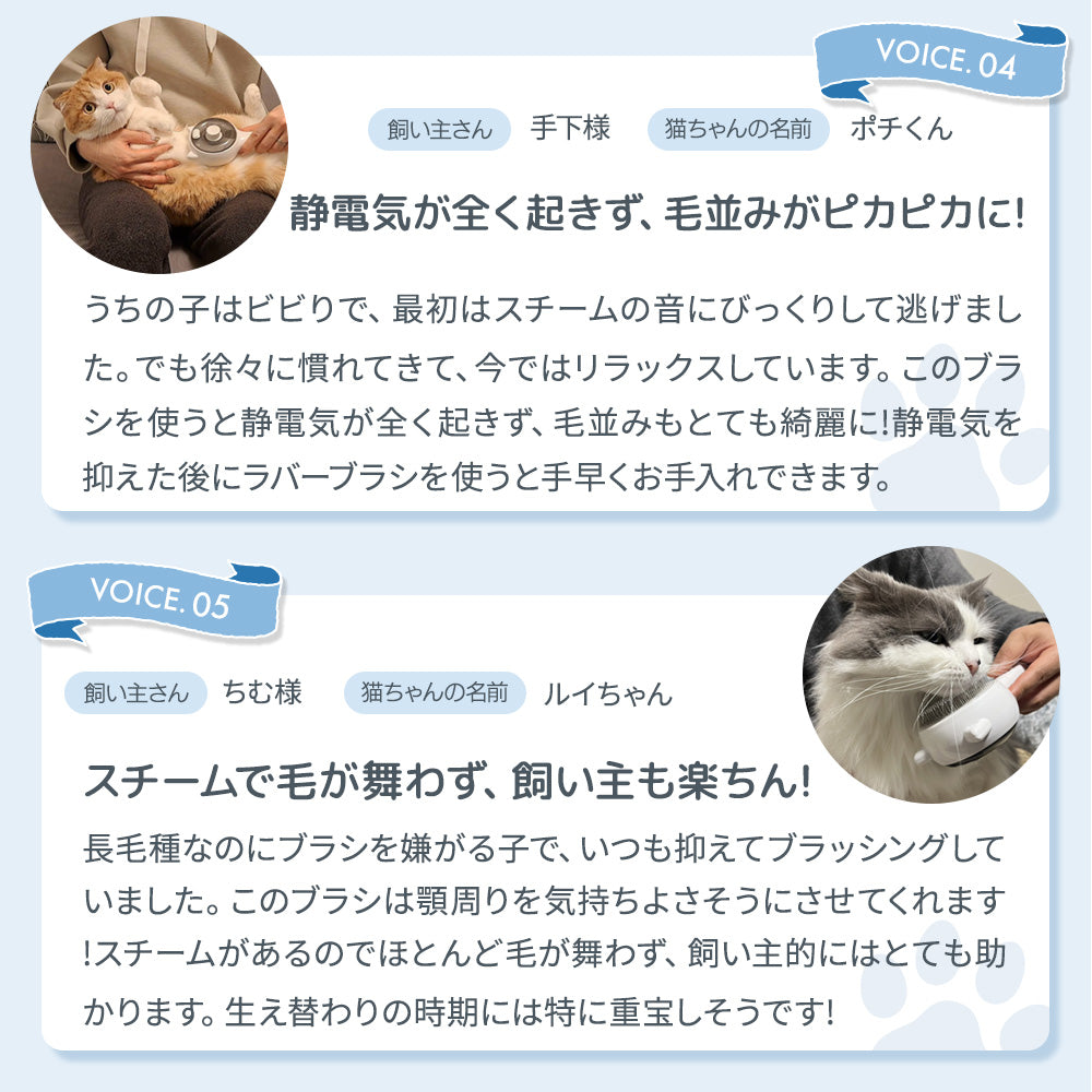 【獣医師・トリマーW監修】うちエレサロン 猫専用 まほうの猫ブラシ